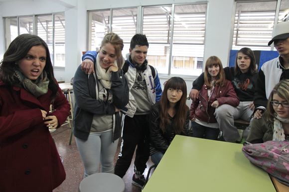 Reunió dels diferents grups de treball al final de la sessió.