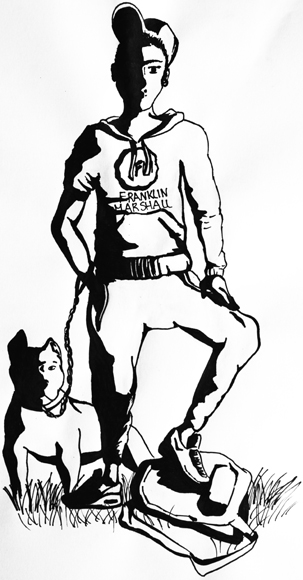 Icon created by the students of the Institut Bellvitge to represent the 'canis'.