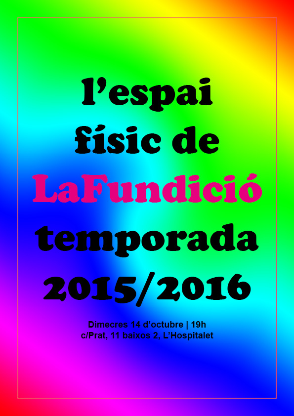 Cartel presentación espacio físico 2015-16
